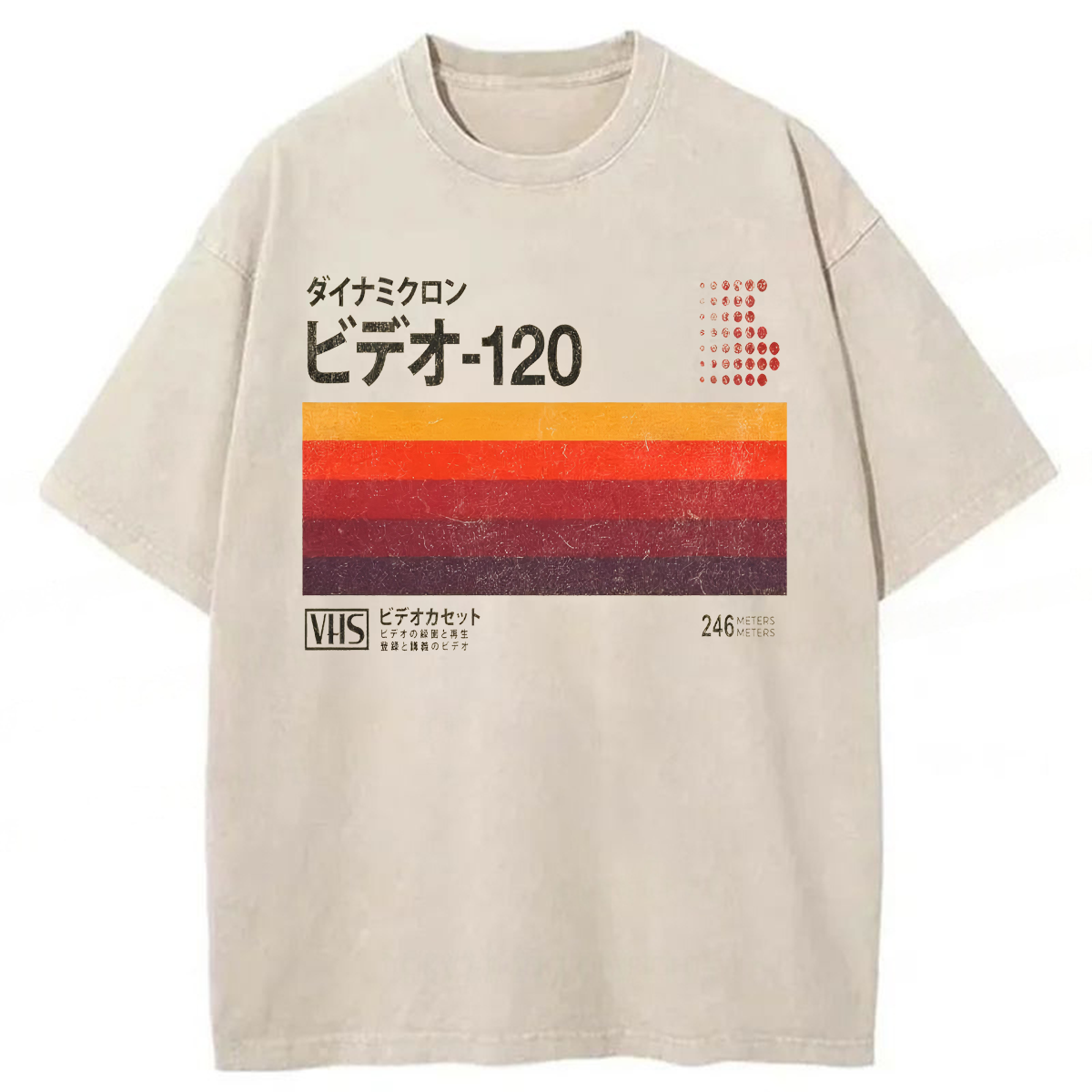 Tokyoviva Retro VHS Japanese Washed T-shirt