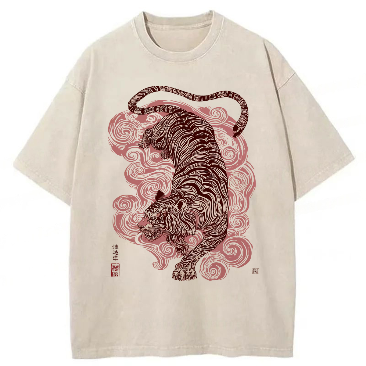 Tokyoviva Japanese Tiger Washed T-shirt
