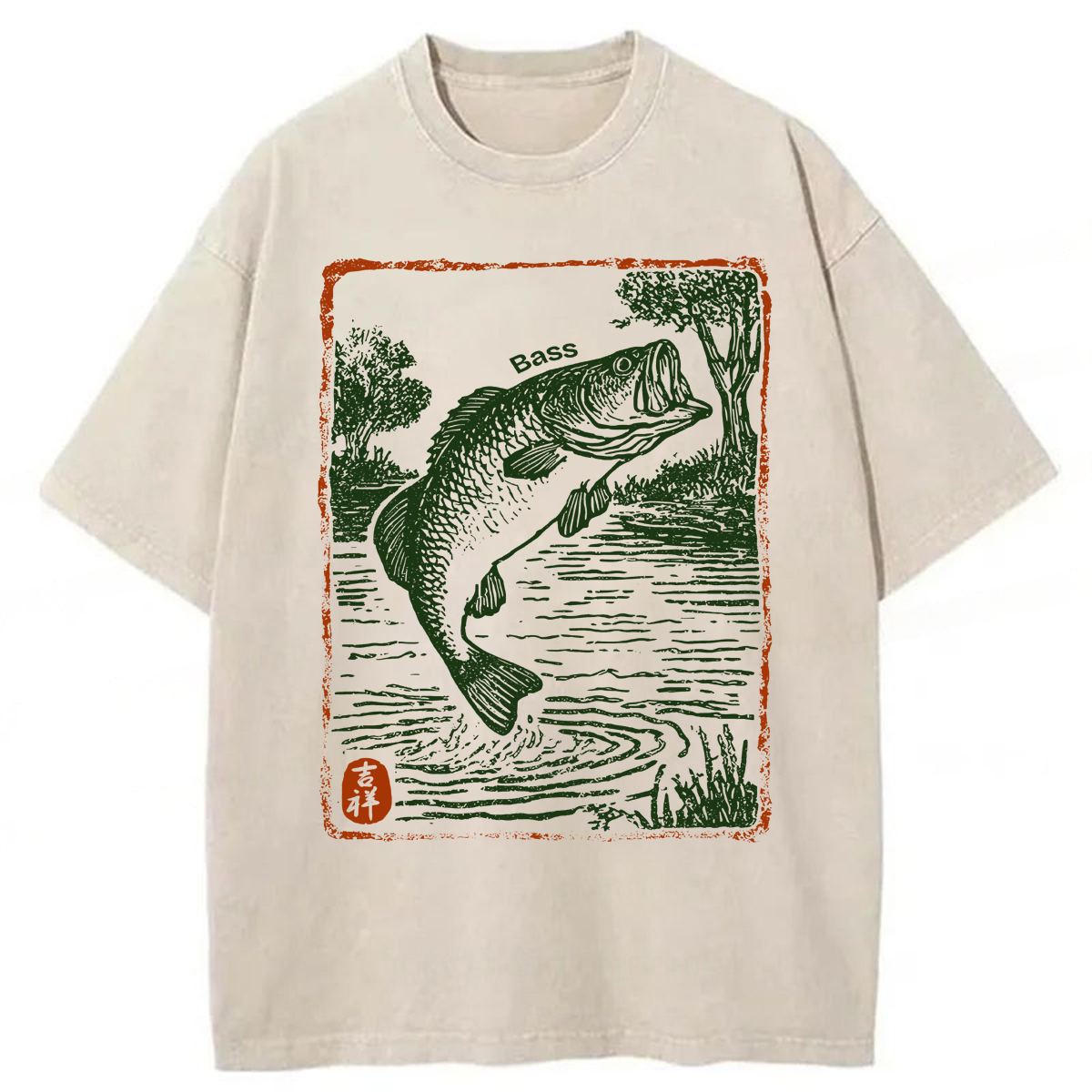 Tokyoviva Vintage Bass Fishing Washed T-shirt