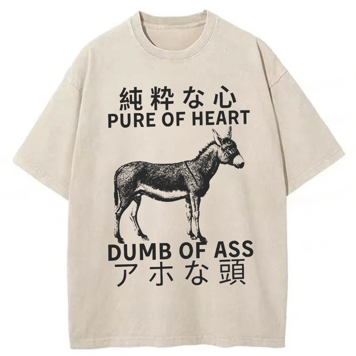 Tokyoviva Pure Of Heart Dumb Of Ass Washed T-shirt
