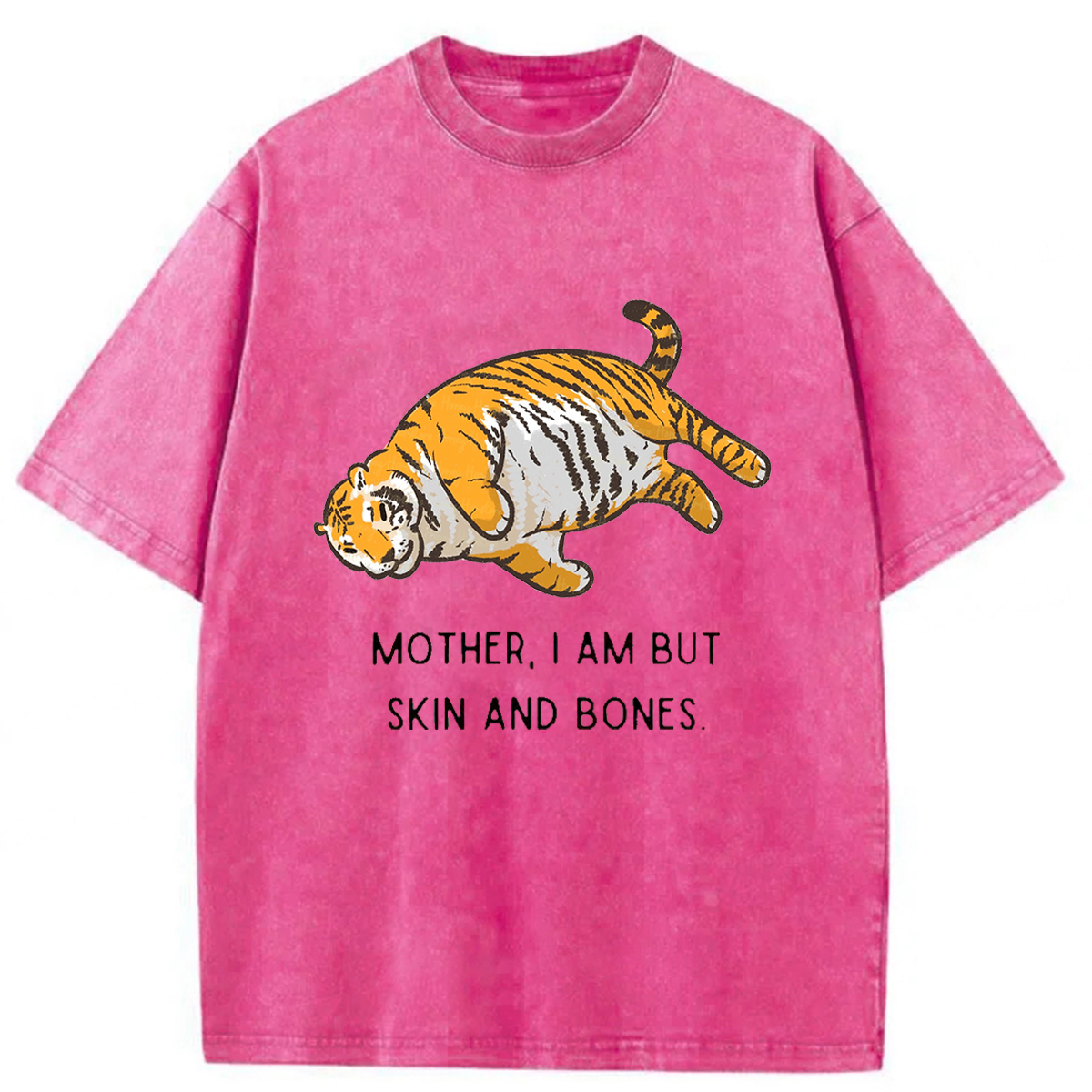 Tokyoviva Overweight Tiger And Its Doting Owner Washed T-shirt