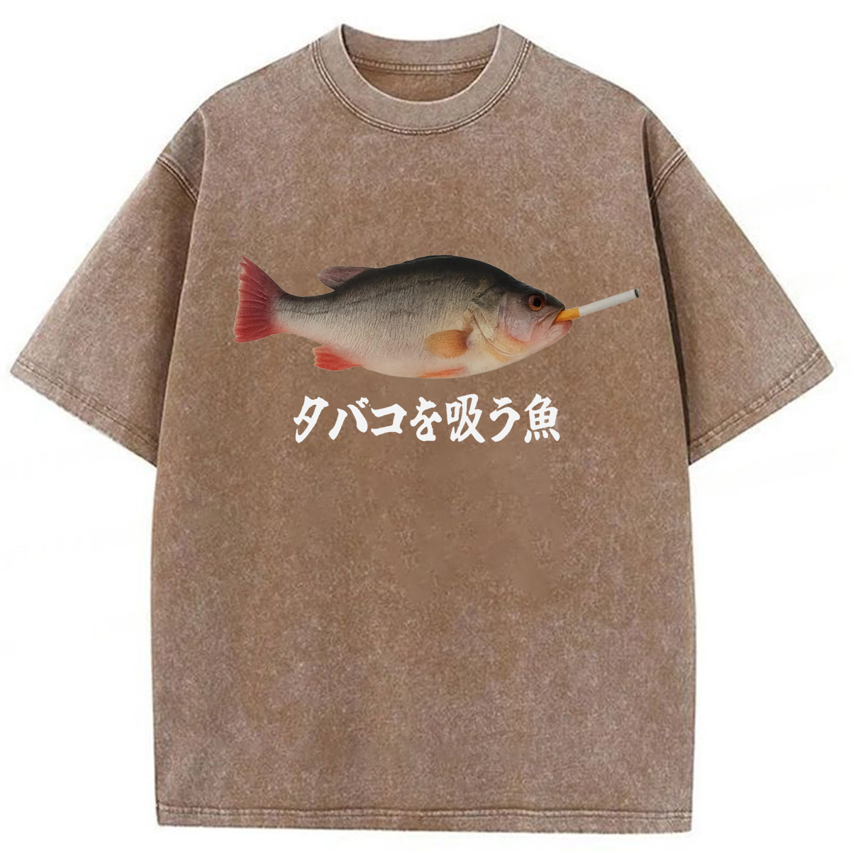 Tokyoviva Smoking Fish Washed T-shirt
