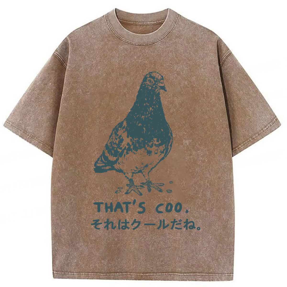 Tokyoviva Pigeon That’s Coo Washed T-shirt