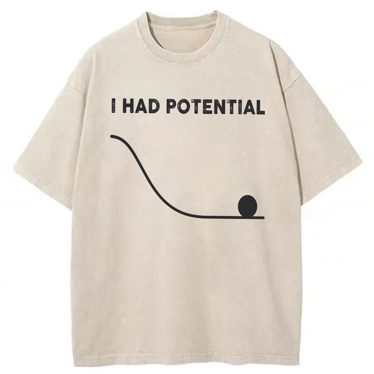 Tokyoviva I Had Potential Washed T-shirt