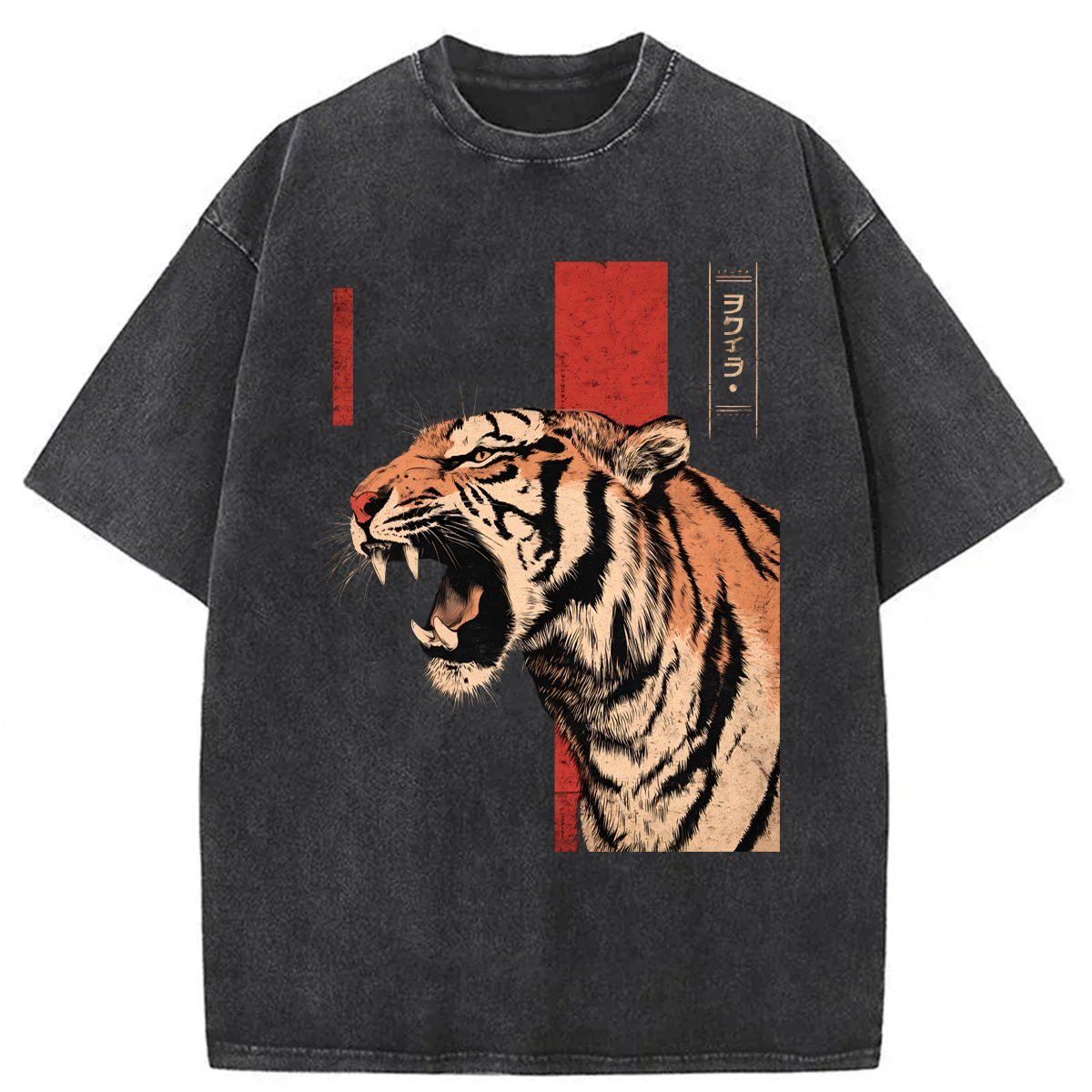 Tokyoviva Roaring Tiger  Washed T-shirt