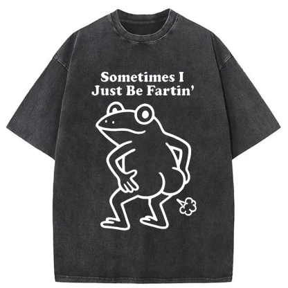 Tokyoviva Farting Frog Washed T-shirt