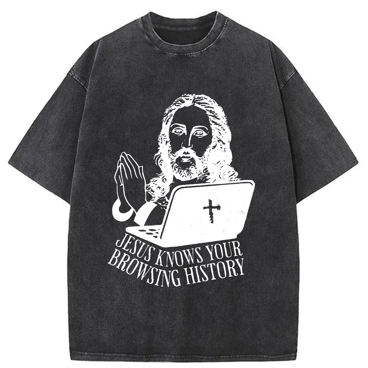 Tokyoviva Jesus Overseer Washed T-shirt