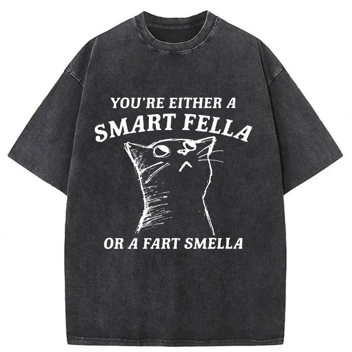 Tokyoviva Disdain Cats Washed T-shirt