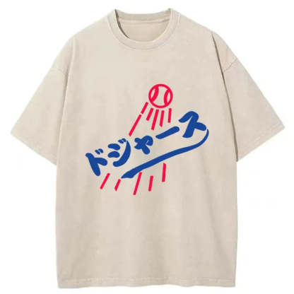 Japanese Baseball Washed T-Shirt
