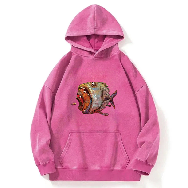 Devourer Fish Washed Hoodie