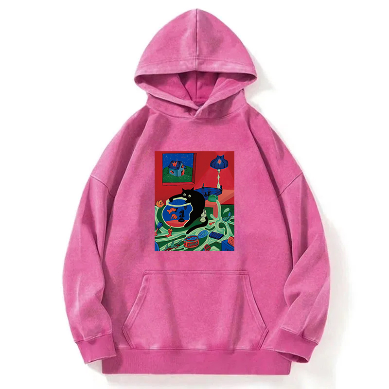 A Corner Of Cat's Life Washed Hoodie