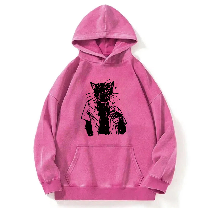 Cool Cat Washed Hoodie