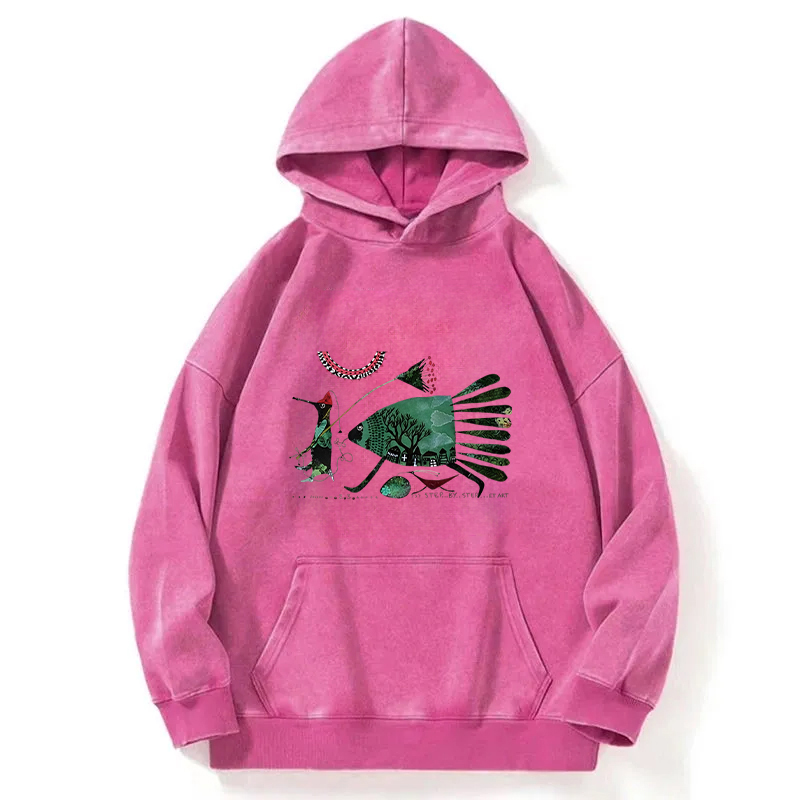 Migration Fish Washed Hoodie