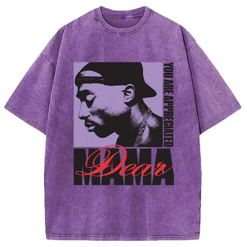 Tupac Dear Mama Appreciated Washed T-Shirt