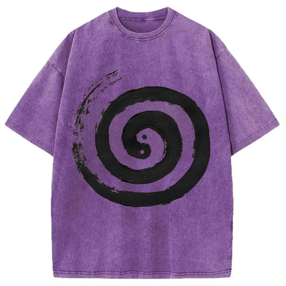 The Tai Chi Yin Yang Cycle of Life Washed T-Shirt