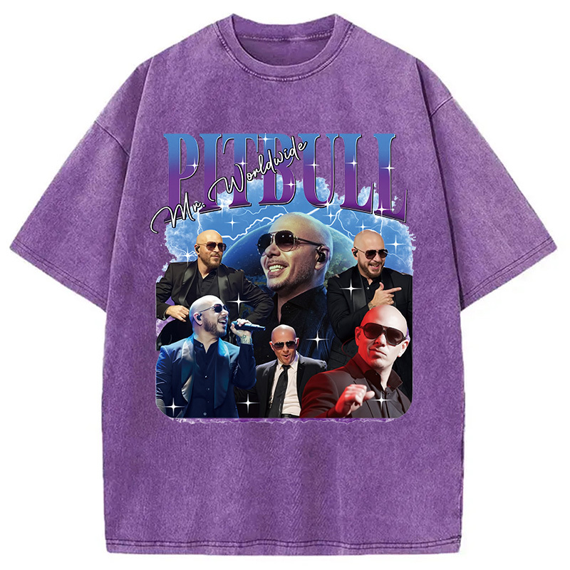 Pitbull Mr.Worlwide Retro Washed T-Shirt