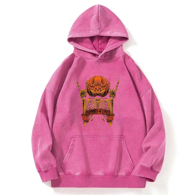 Spooky For Life Washed Hoodie