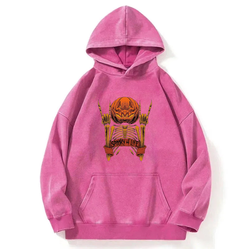 Spooky For Life Washed Hoodie