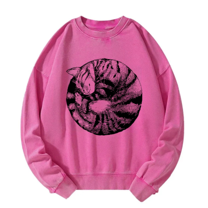 Cat's Circle Washed Sweatshirt