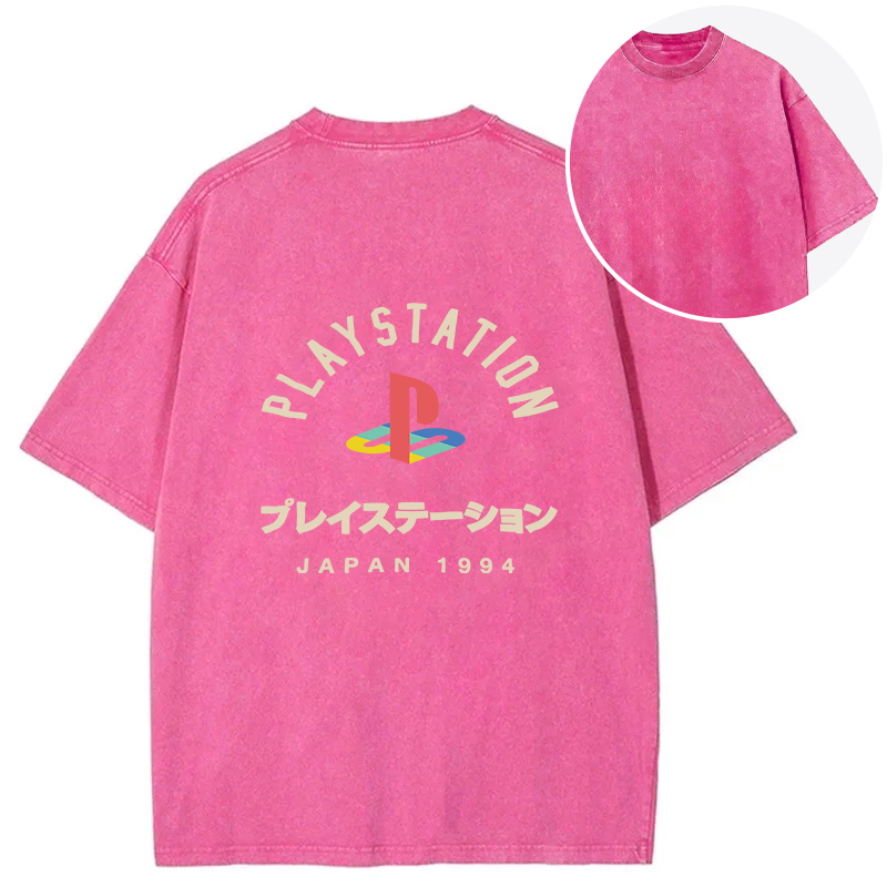 PlayStation Japan Back Washed T-Shirt