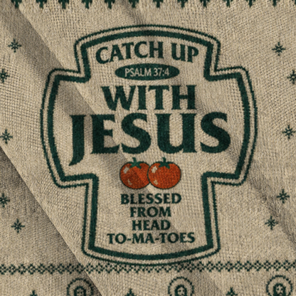 Baddiecat Catch Up With Jesus Ugly Sweatshirt