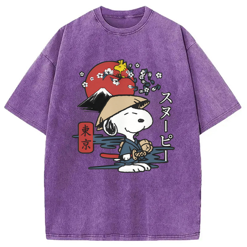 Peanuts Japanese Washed T-Shirt