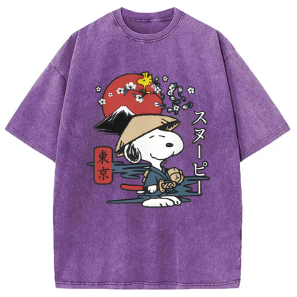 Peanuts Japanese Washed T-Shirt