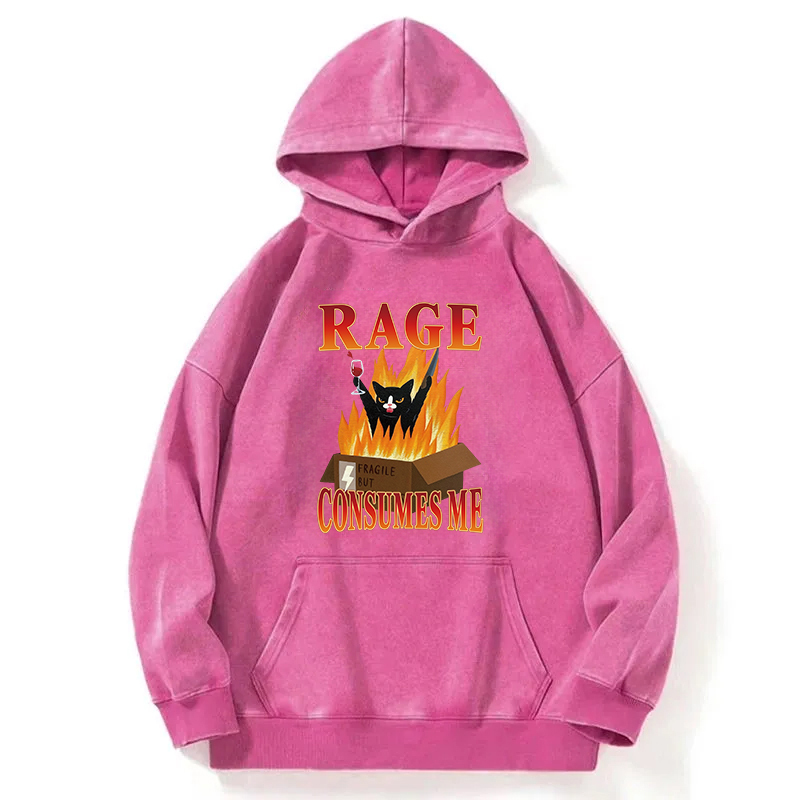 Fragile But Fearless Washed Hoodie