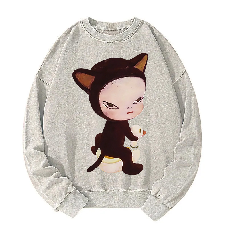 Yoshitomo Nara Washed Sweatshirt