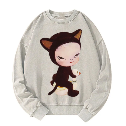 Yoshitomo Nara Washed Sweatshirt