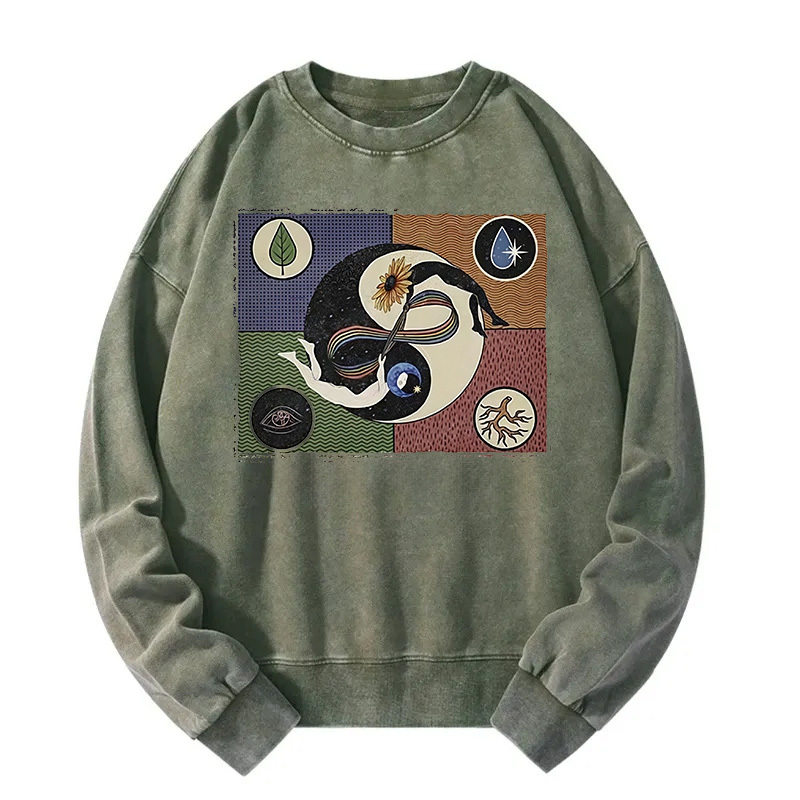 The Rotation Of Seasons Washed Sweatshirt