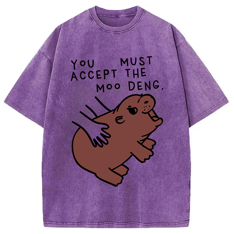 Give You Moo Deng Washed T-Shirt