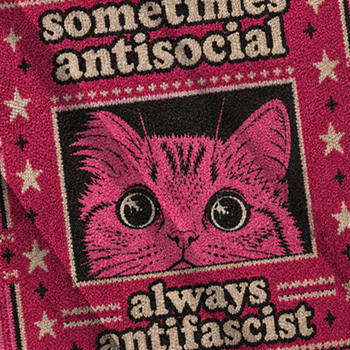 Baddiecat Sometimes Antisocial Cat Ugly Sweatshirt