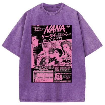 Nana Black Stone Washed T-Shirt