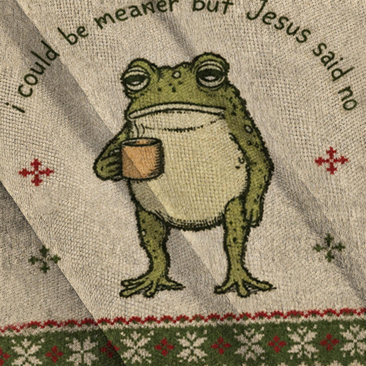 Baddiecat I Could Be Meaner But Jesus Said No Ugly Sweatshirt