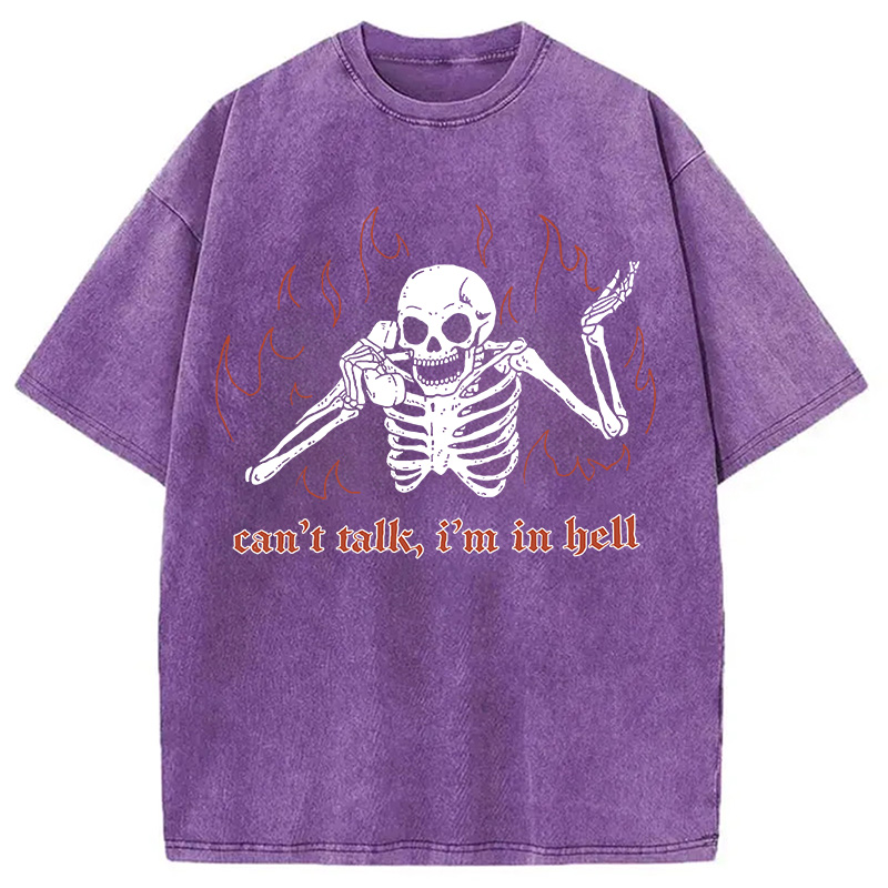 Can't Talk In Hell Washed T-Shirt