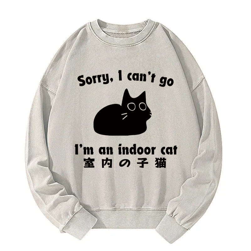 Indoor Kitten Washed Sweatshirt