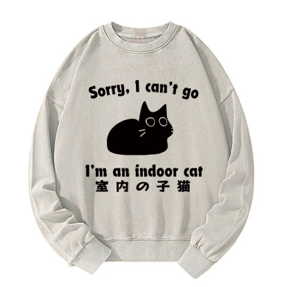Indoor Kitten Washed Sweatshirt