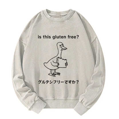 Avoid Gluten Product Washed Sweatshirt