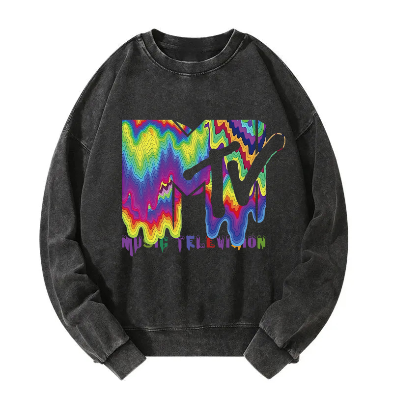 Music Television Washed Sweatshirt