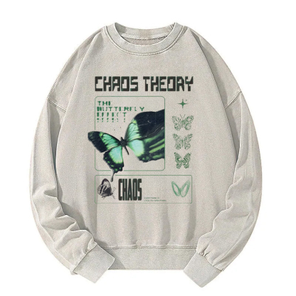 Beautiful Butterfly Chaos Washed Sweatshirt