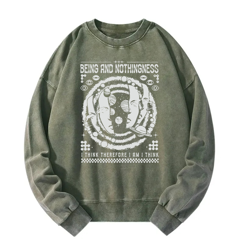 Being and Nothingness Washed Sweatshirt