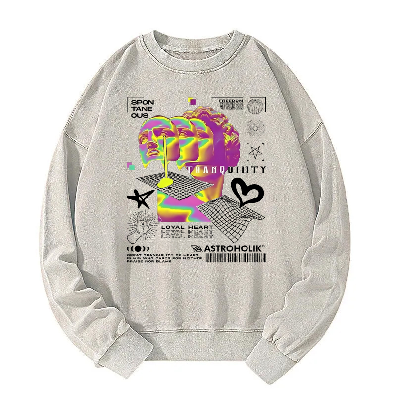 Tranquility In Chaos Washed Sweatshirt