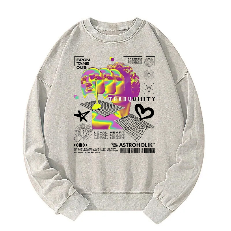 Tranquility In Chaos Washed Sweatshirt