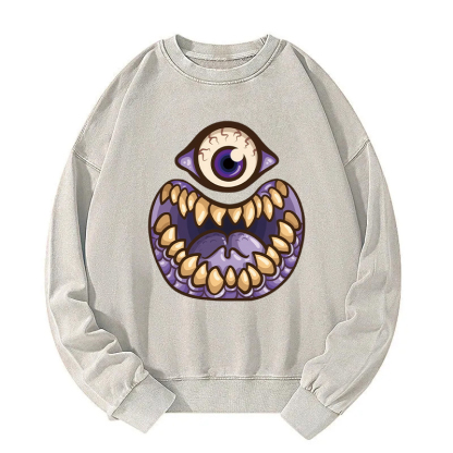 One-Eyed People Eater Washed Sweatshirt