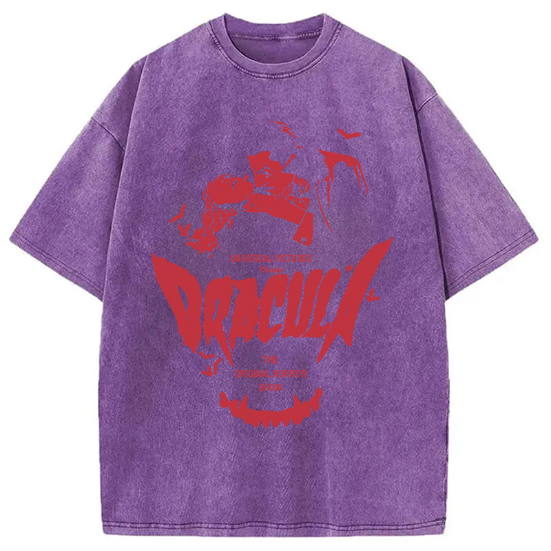 Dracula Horror Washed T-Shirt