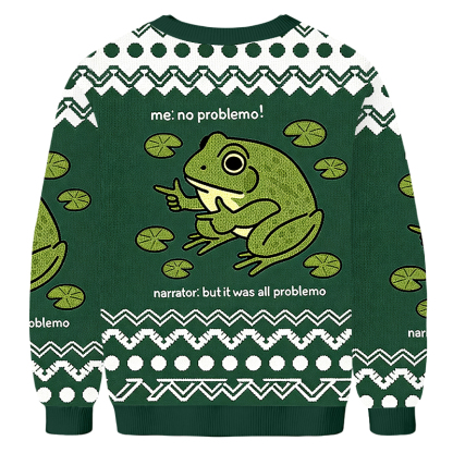 Baddiecat No Problem Frog Ugly Sweatshirt