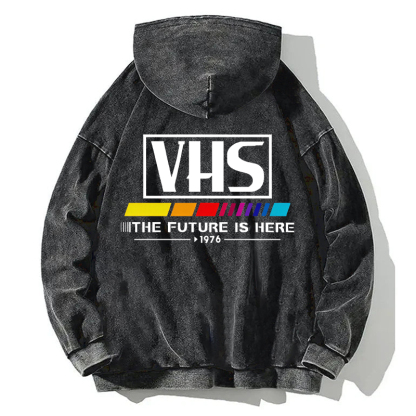 VHS 1976 Vintage Back Washed Hoodie