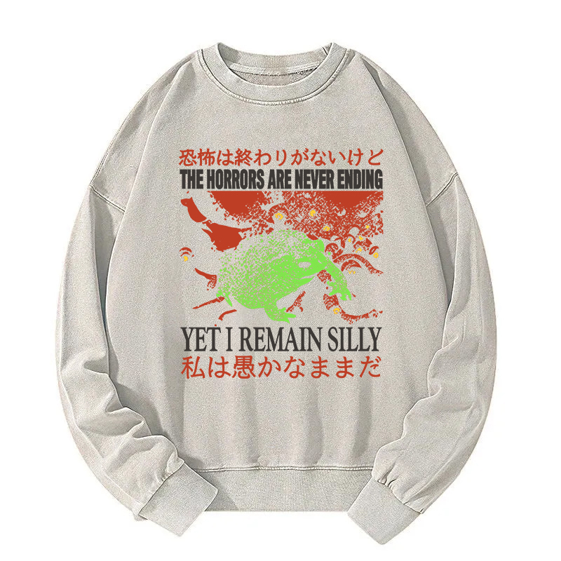 The Horrors are Never Ending Washed Sweatshirt