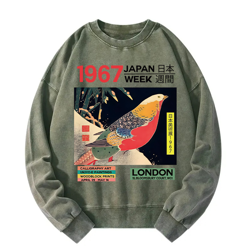 Art Studio Exhibition Japanese Washed Sweatshirt